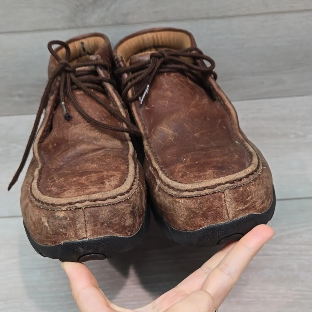 Twisted X Mens High Top Steel Toe boots leather shoes sz 12M